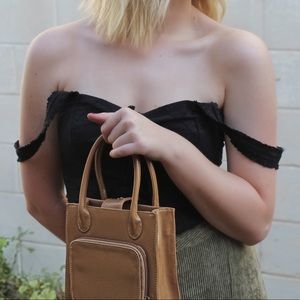 Free People black bodycon corset style